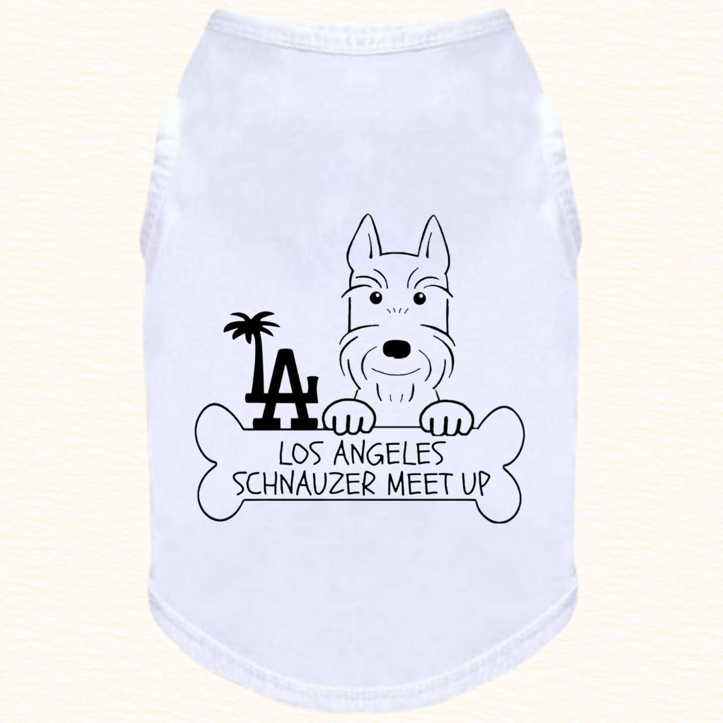 LA Schnauzer Meet Up Pup T Shirt
