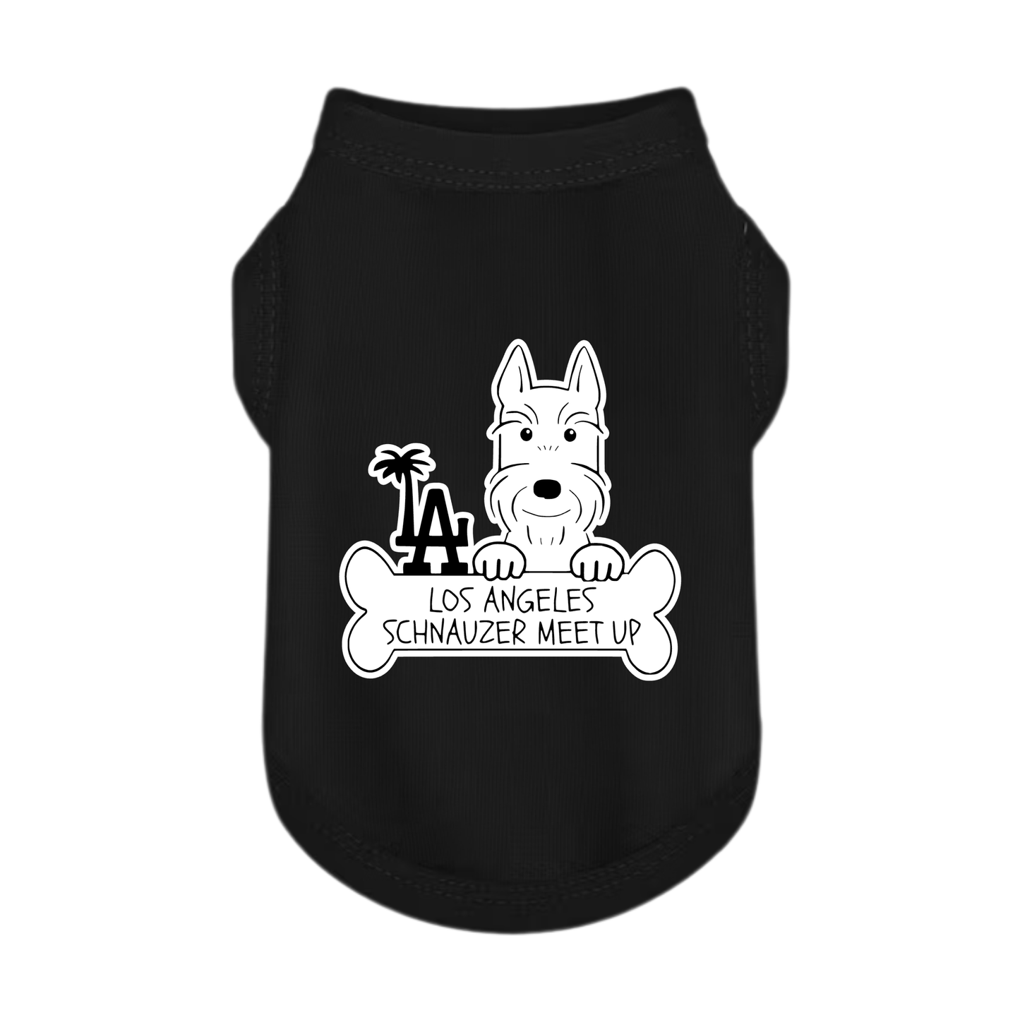 LA Schnauzer Meet Up Pup T Shirt