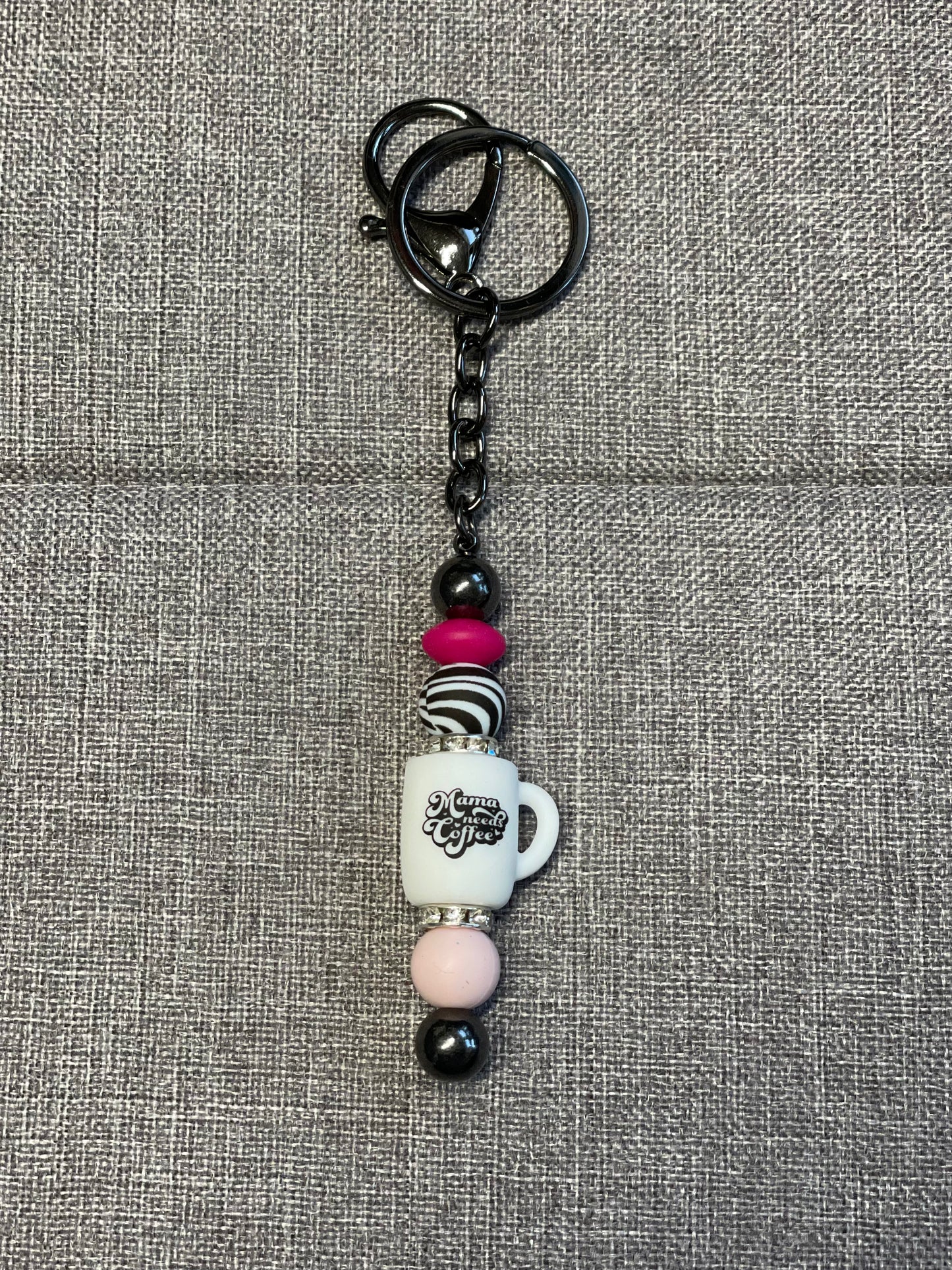 Beaded Bar Keychain