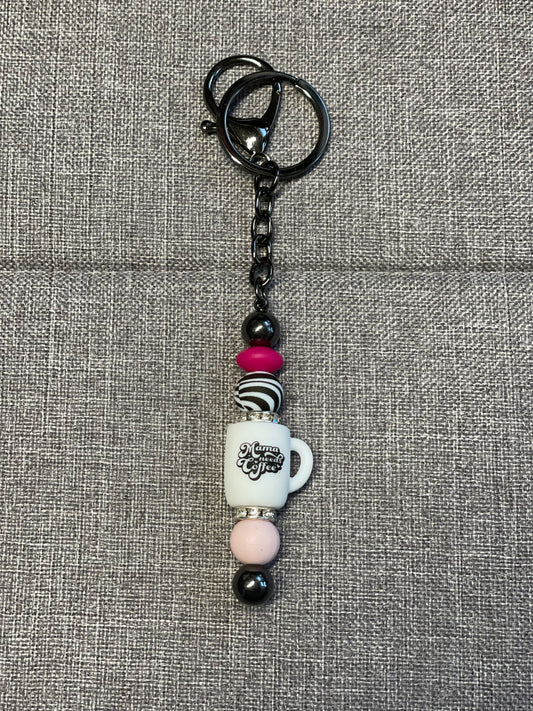 Beaded Bar Keychain