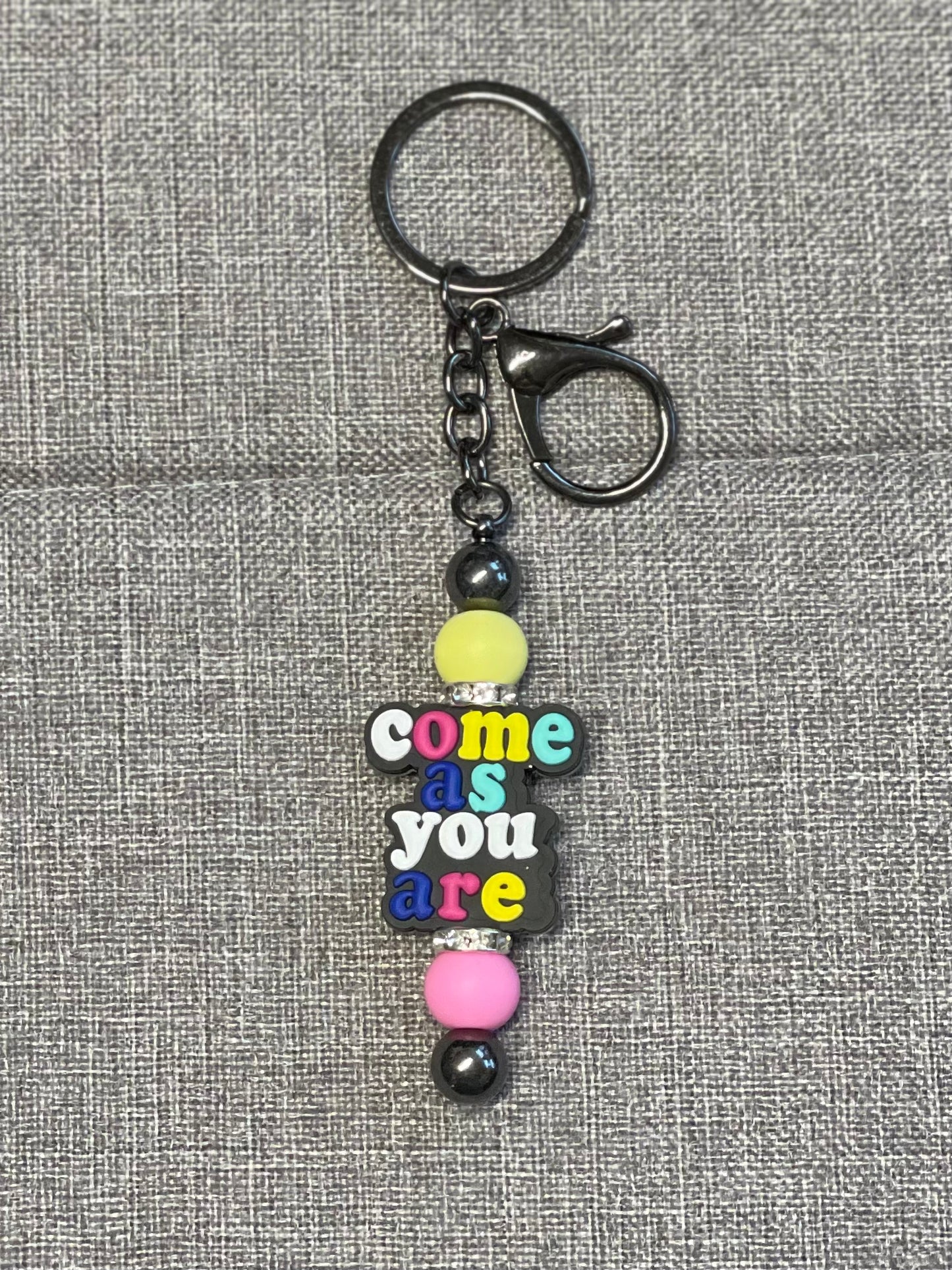 Beaded Bar Keychain