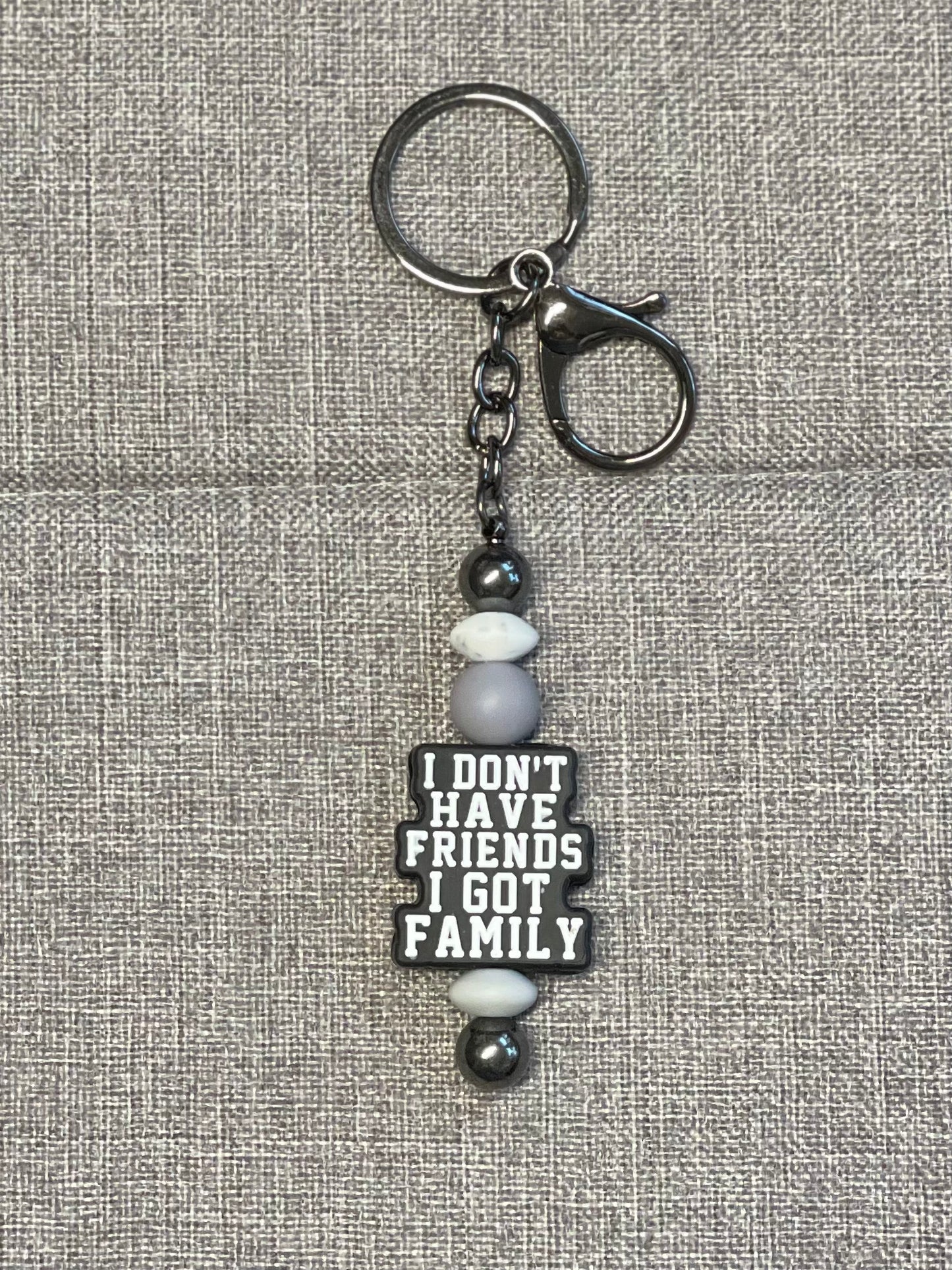 Beaded Bar Keychain