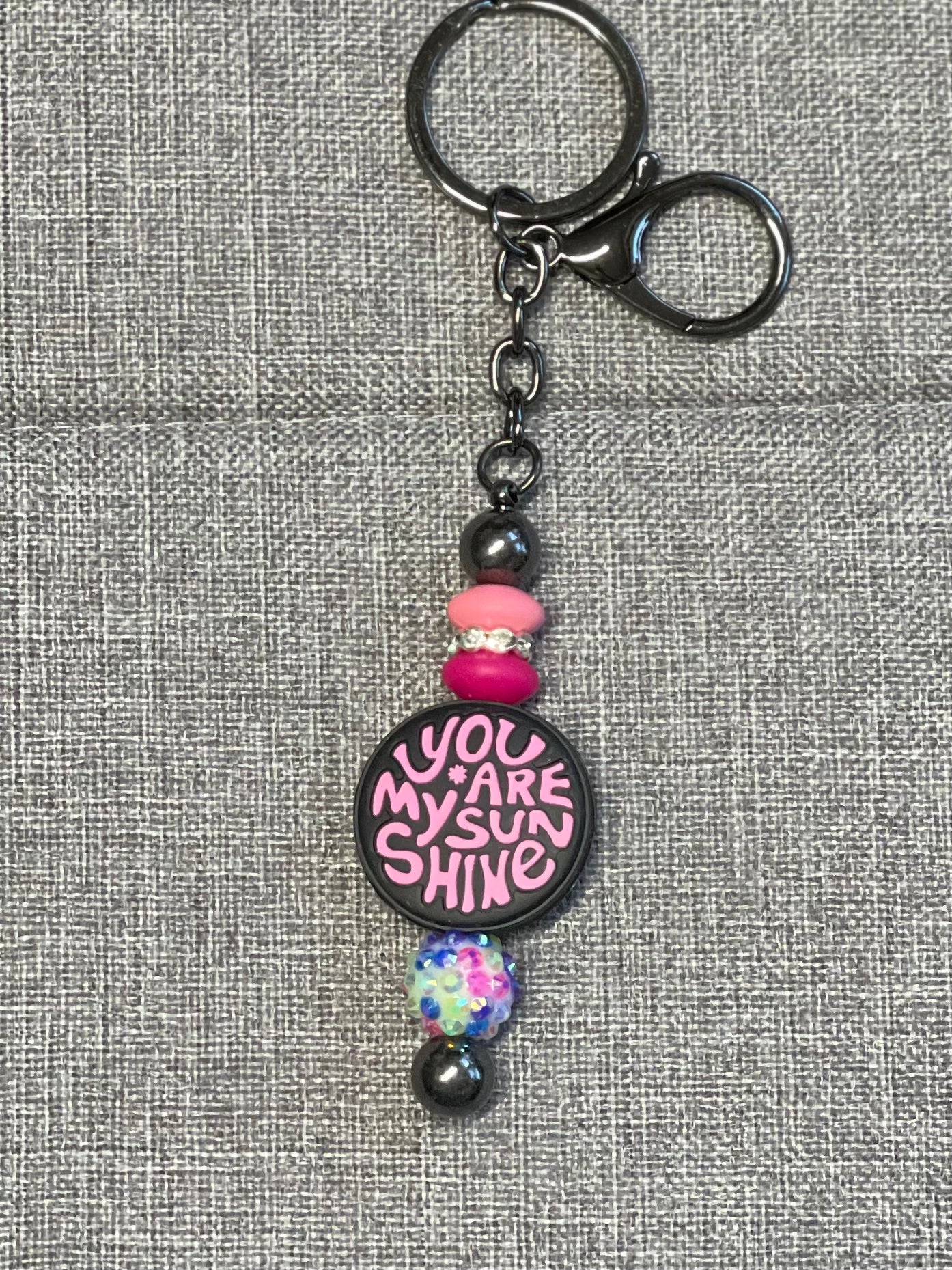 Beaded Bar Keychain