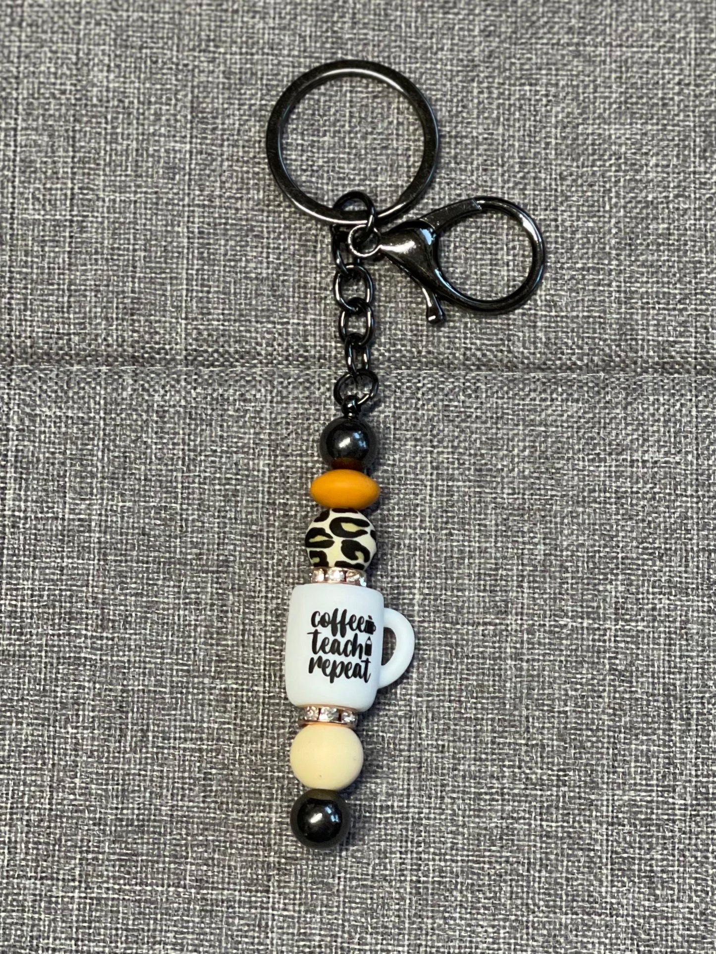 Beaded Bar Keychain