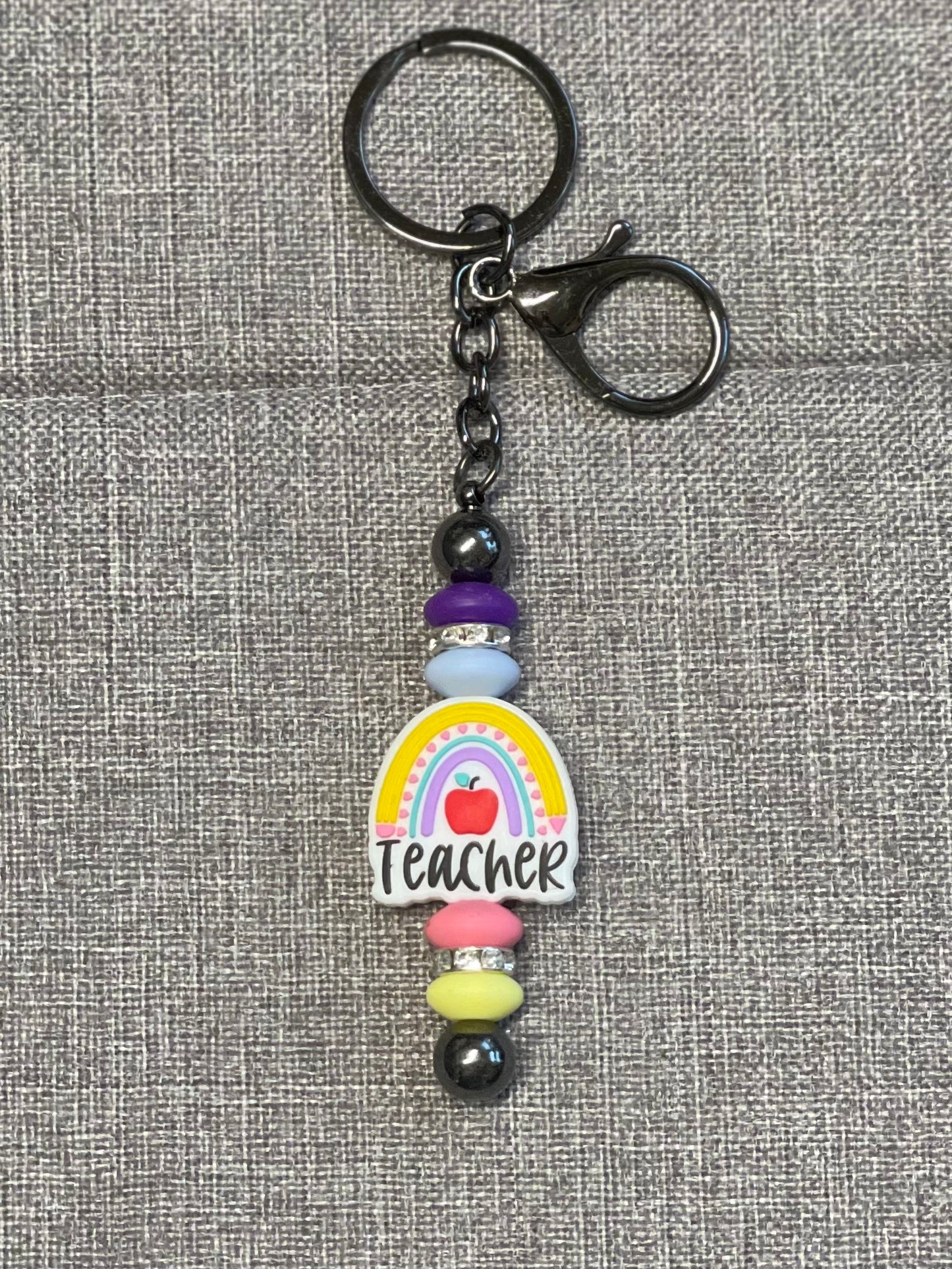 Beaded Bar Keychain
