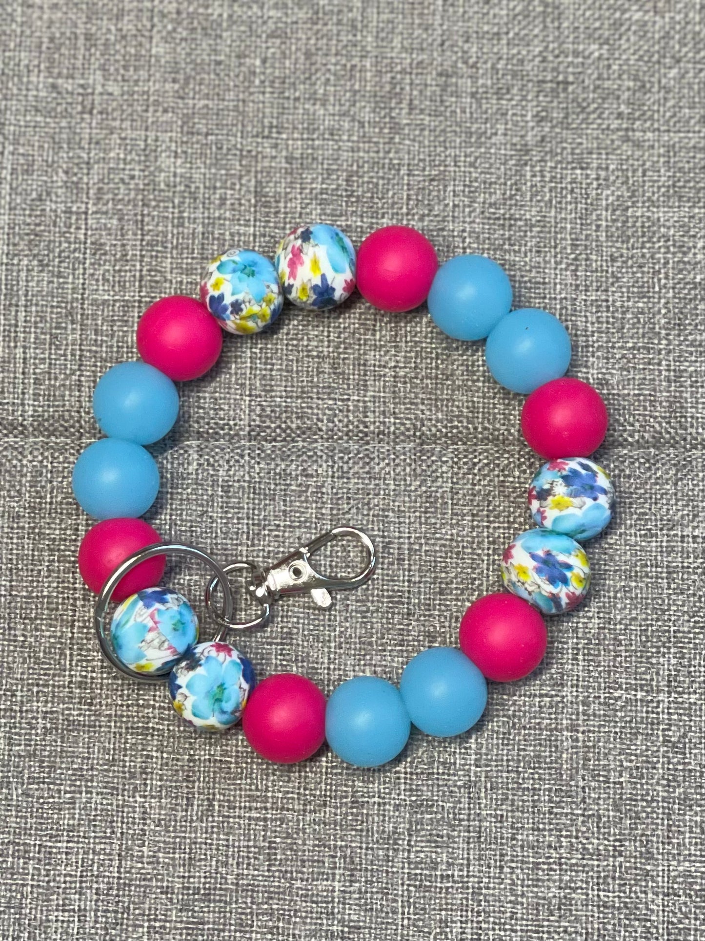 Silicone Wristlet Keychain