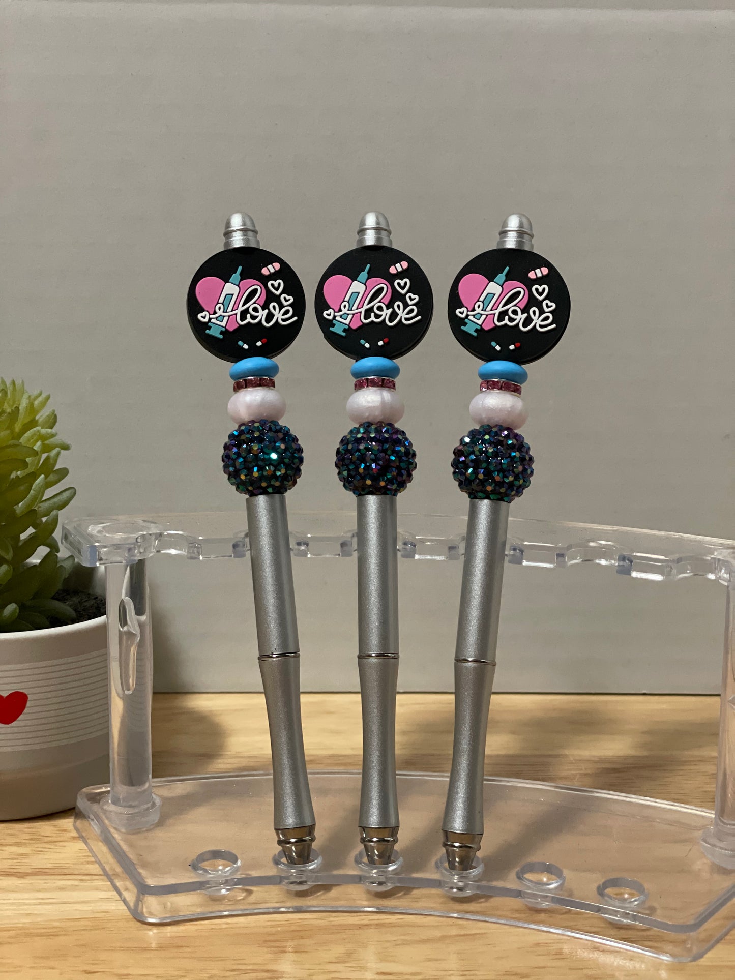 Beaded Metal Pen