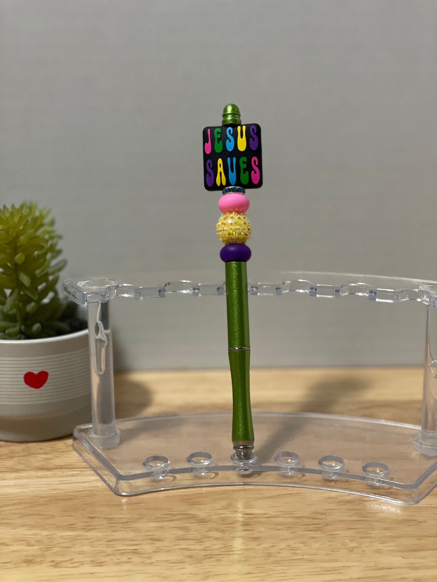 Beaded Metal Pen