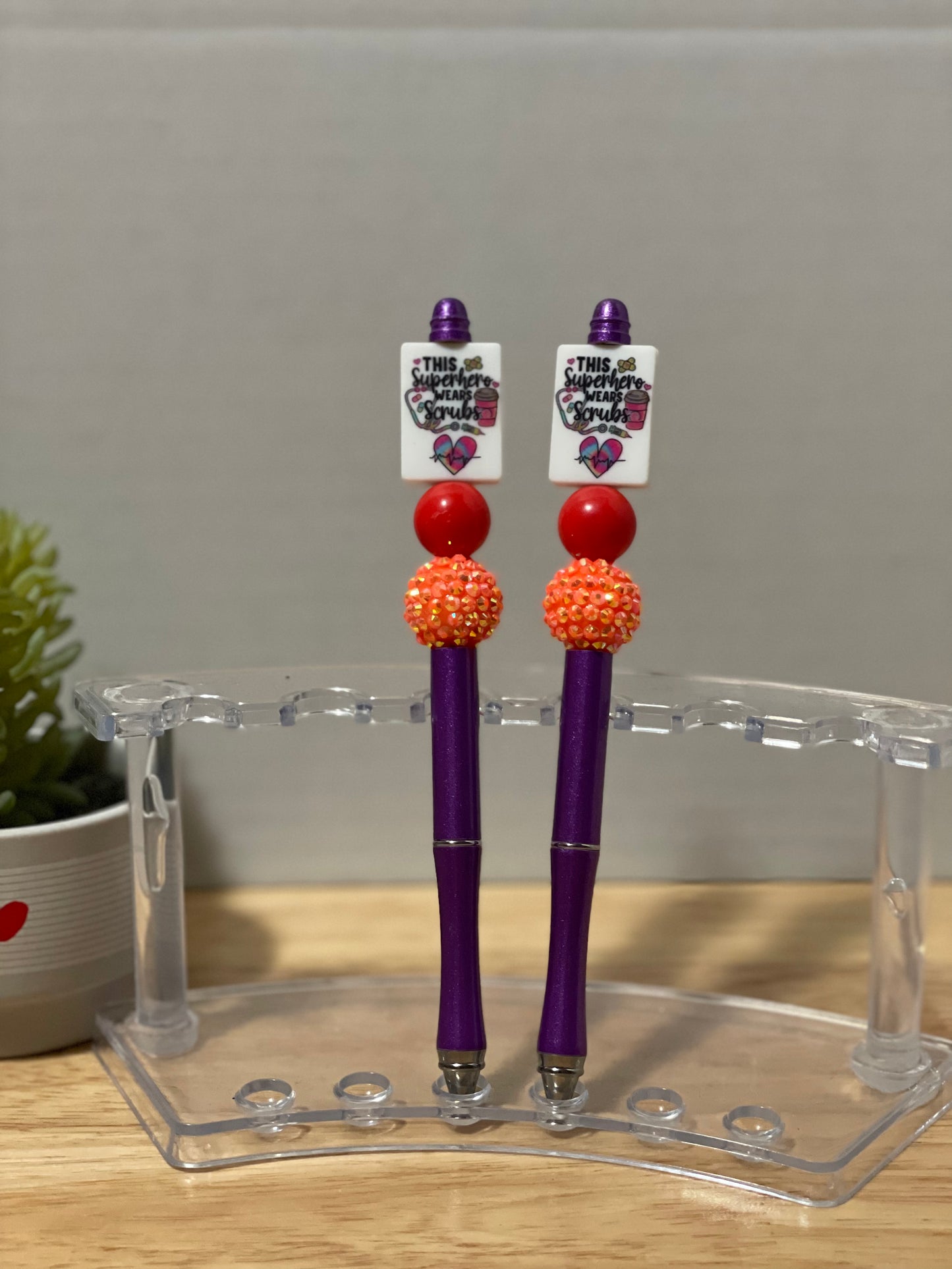 Beaded Metal Pen