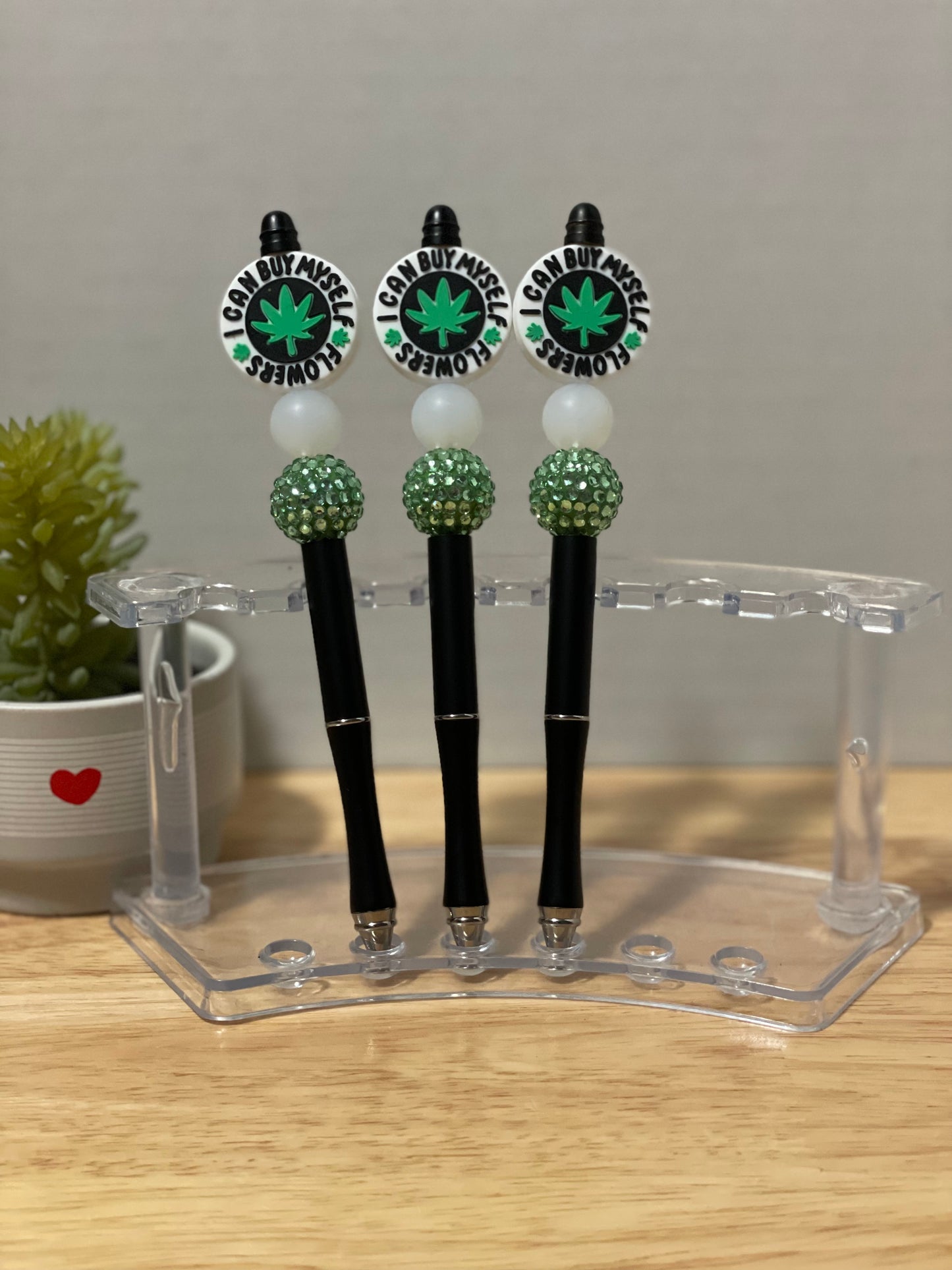 Beaded Metal Pen