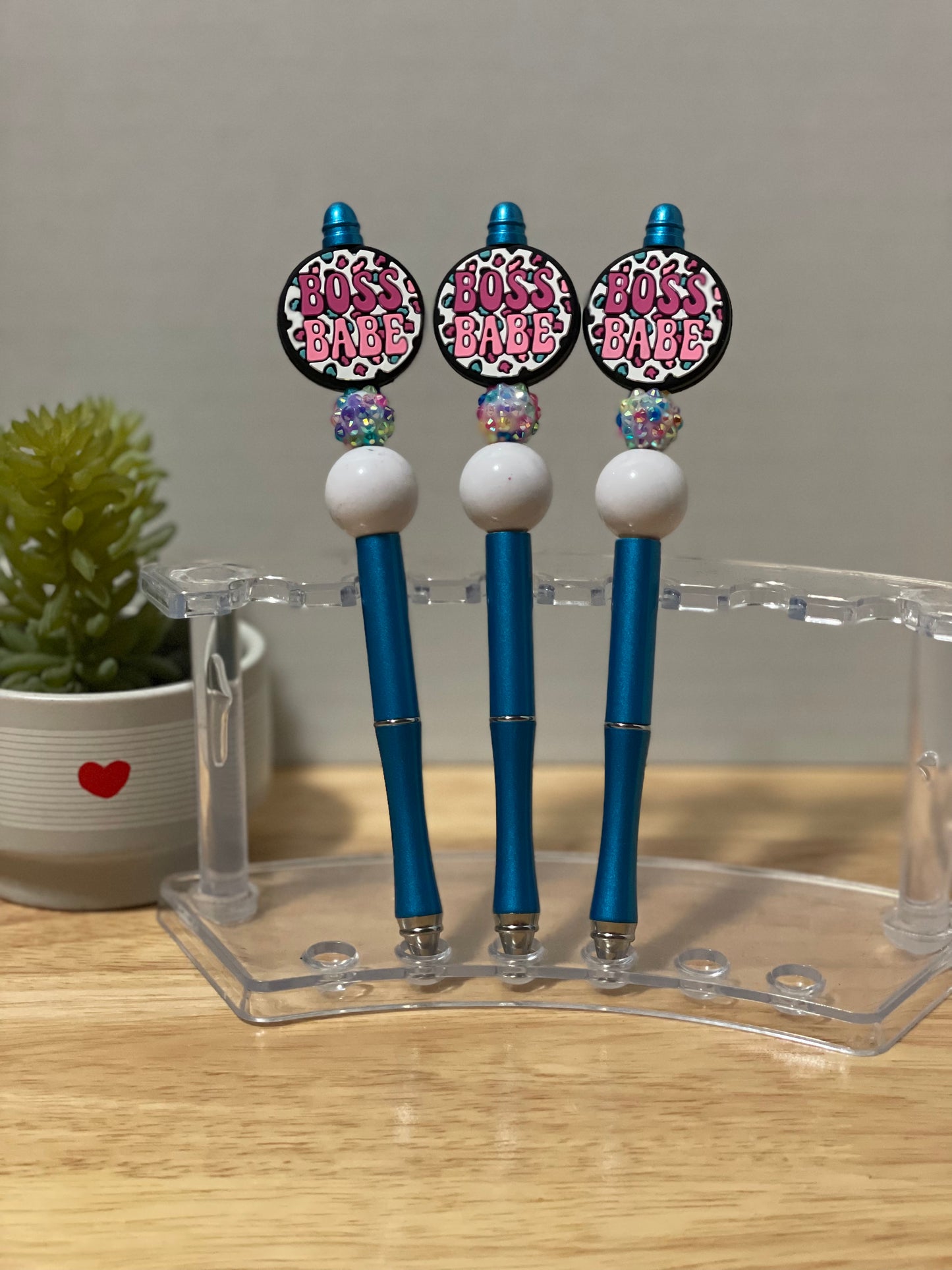 Beaded Metal Pen