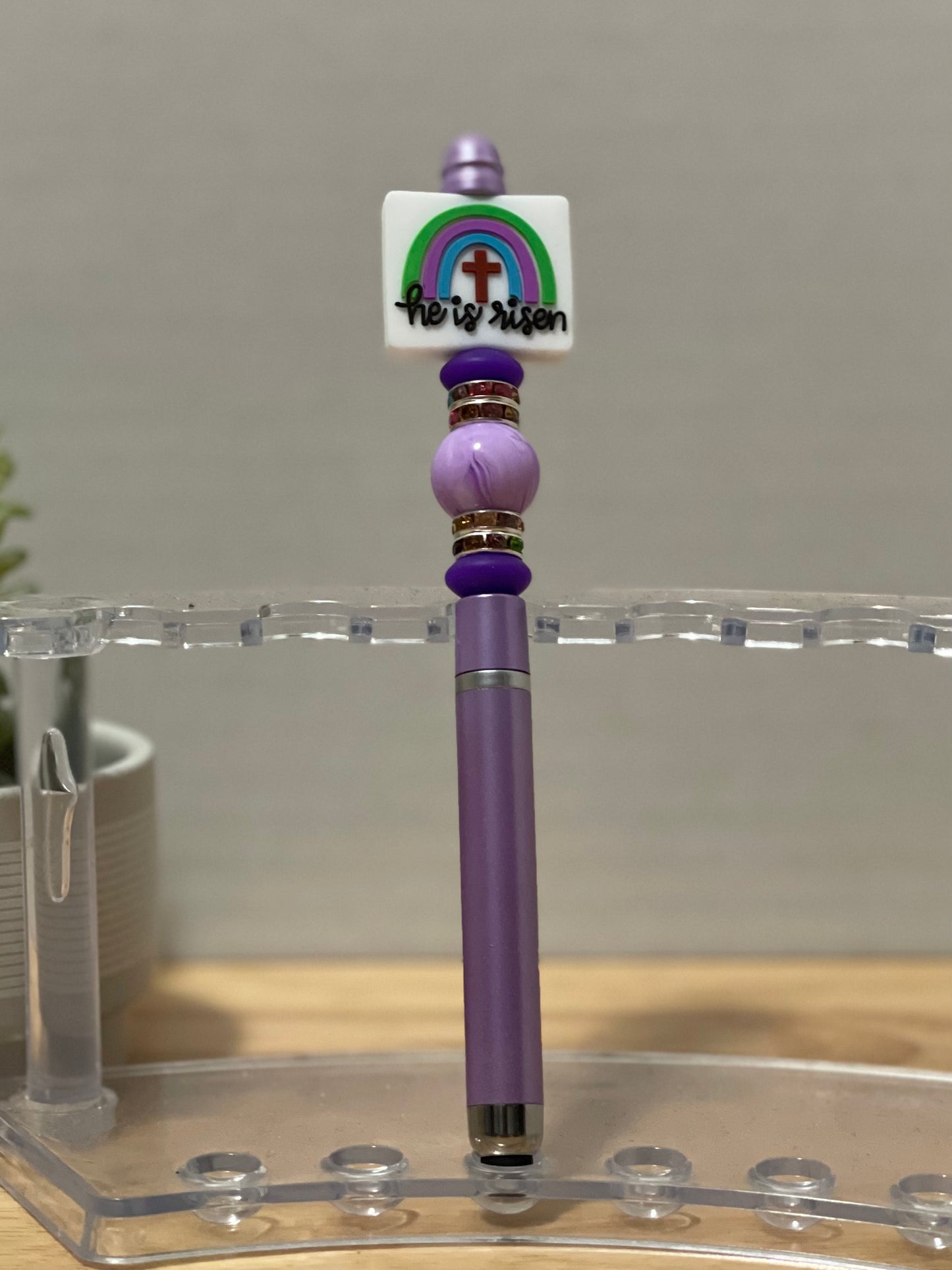 Beaded stylus pen