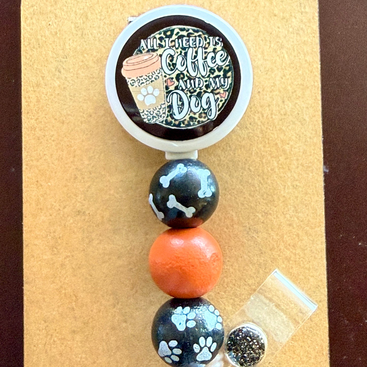 Sublimation Badge Reels with beads