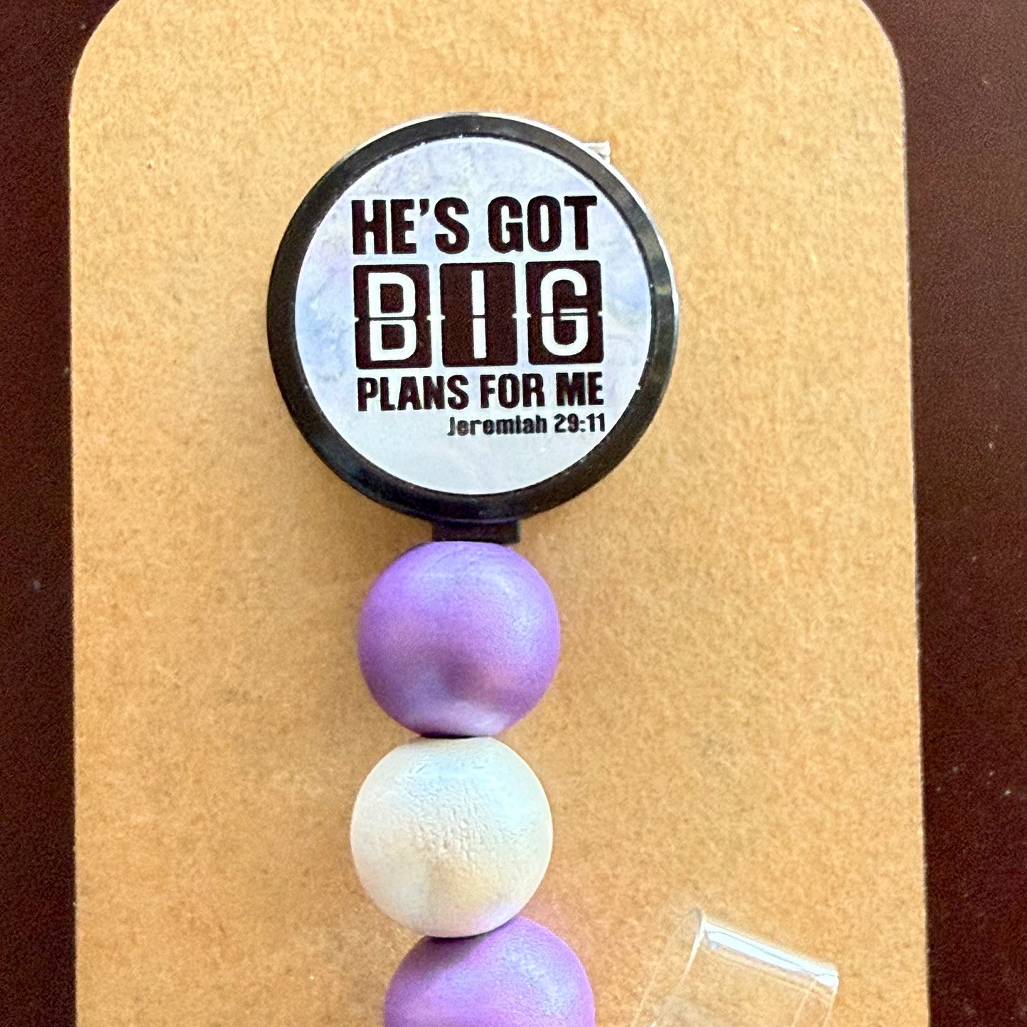 Sublimation Badge Reels with beads