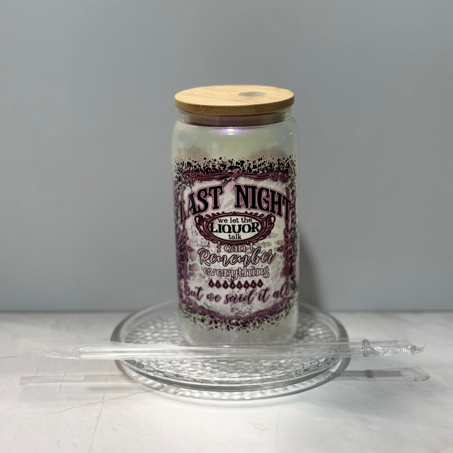 Pre Made 16oz Glass Can