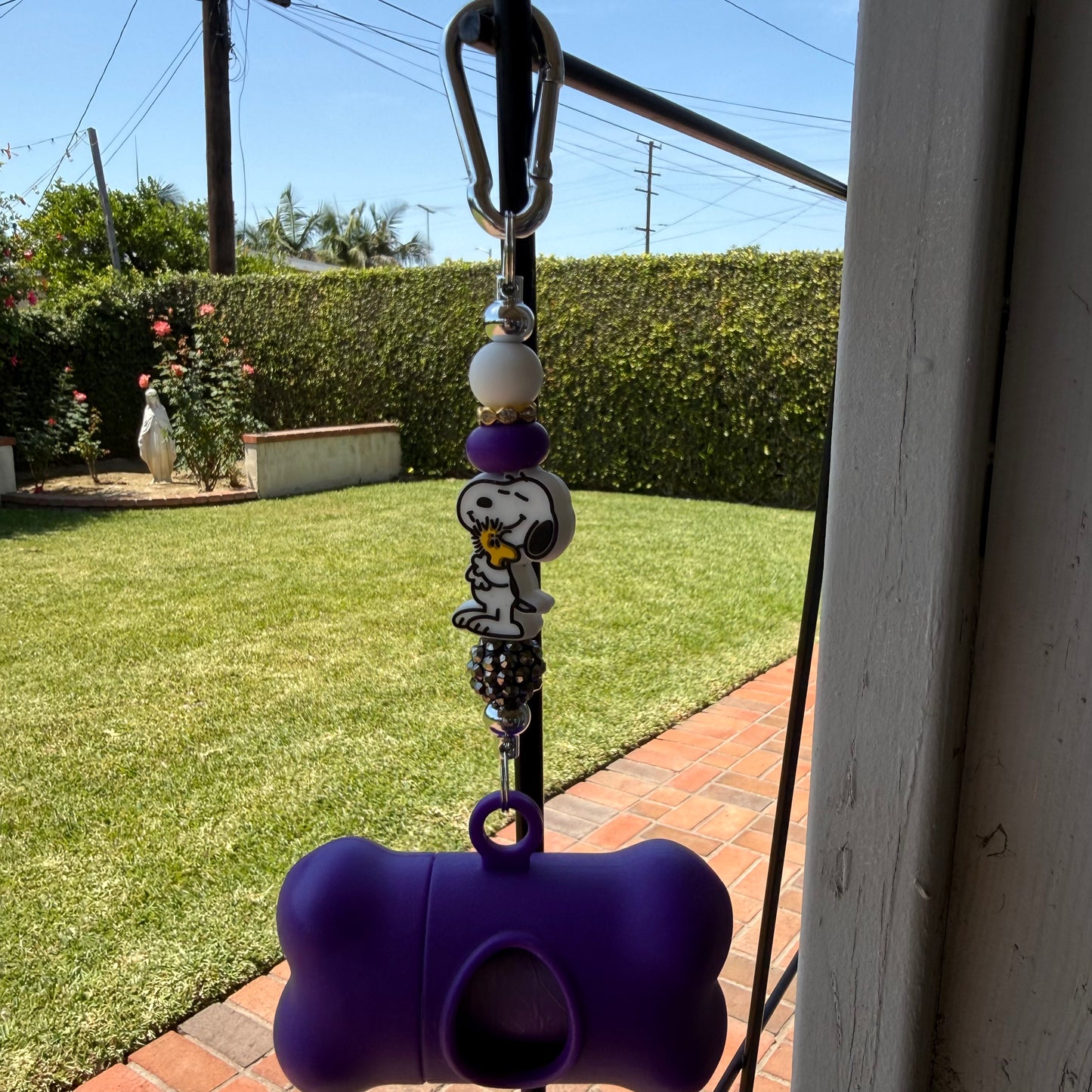 Beaded Dog Waste Bag Holder