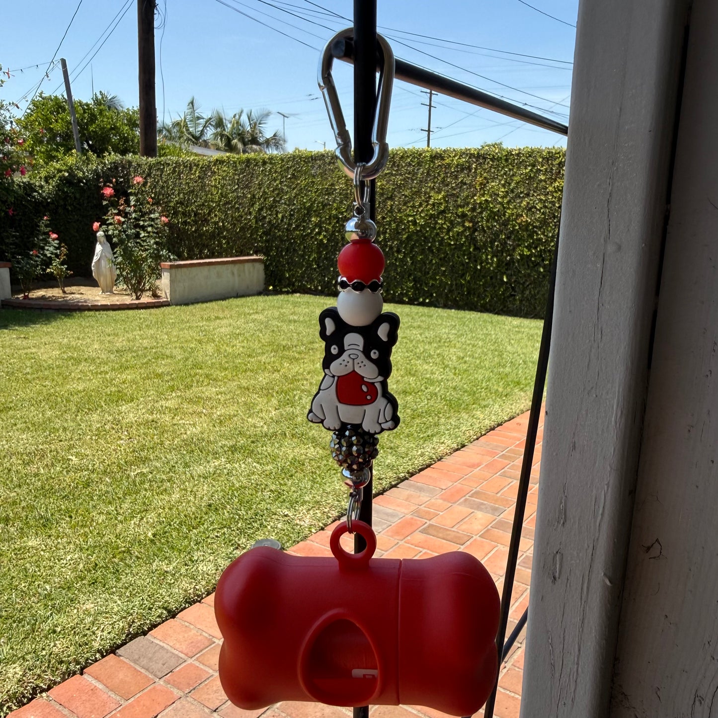 Beaded Dog Waste Bag Holder