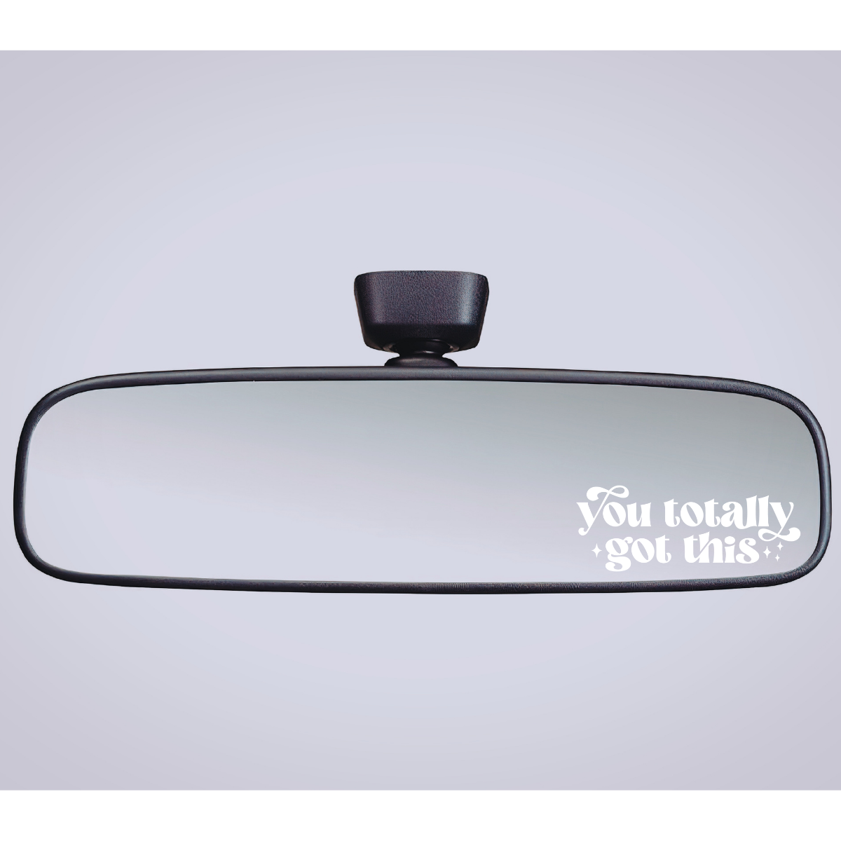 Rear View Mirror Decal