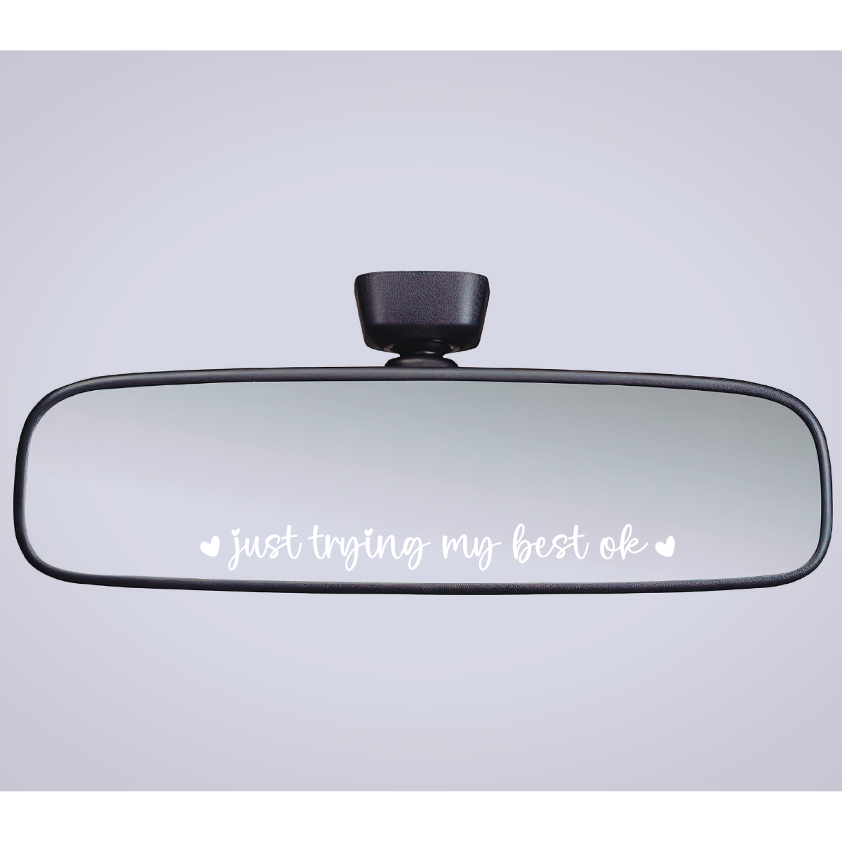 Rear View Mirror Decal