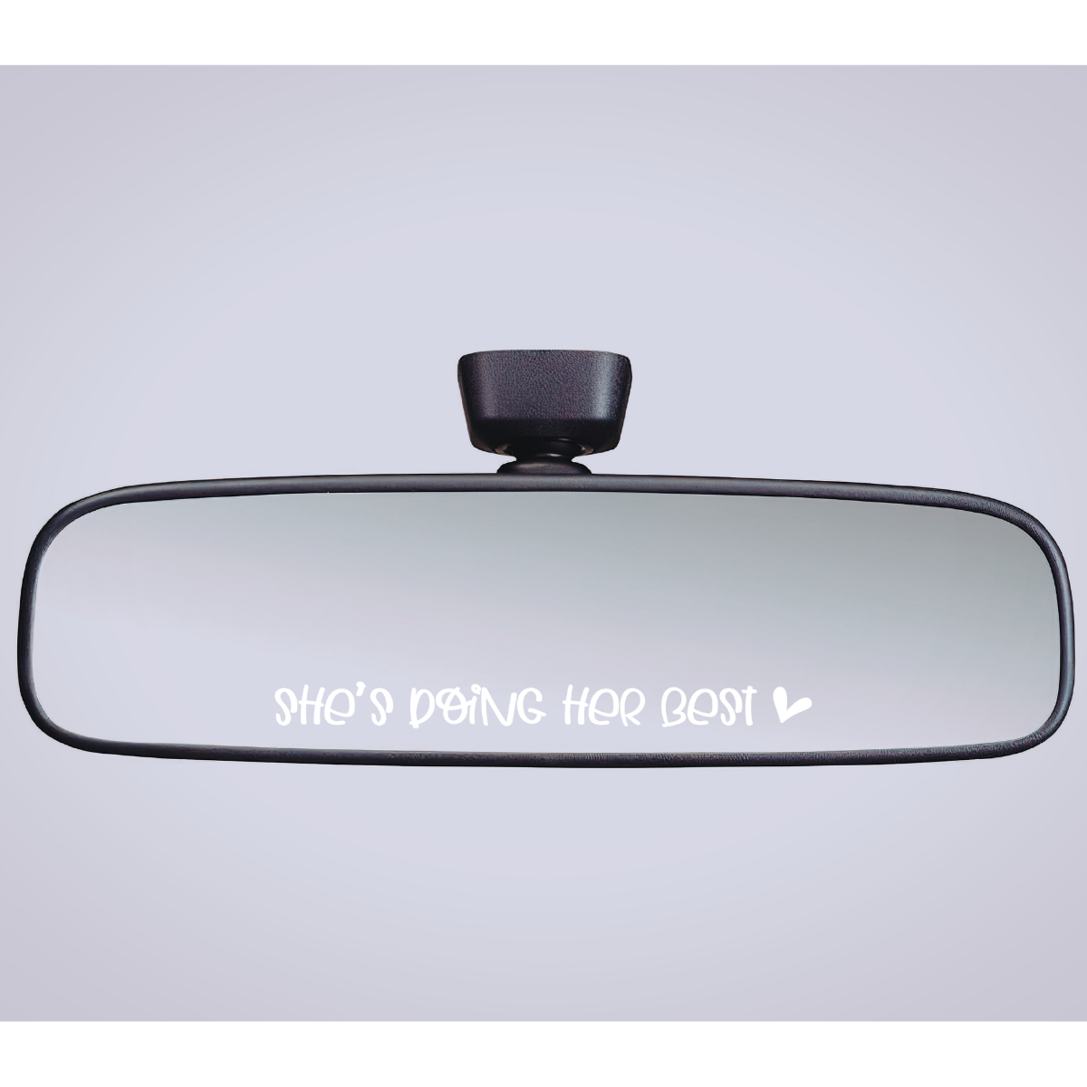 Rear View Mirror Decal