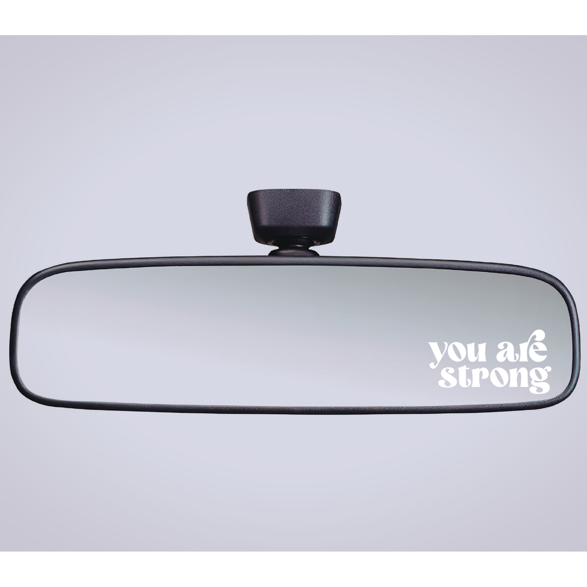 Rear View Mirror Decal